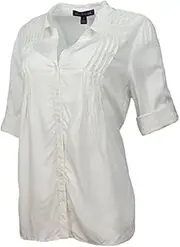 [Gloria Vanderbilt] Womens Giselle XX-Large Shell White
