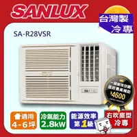 在飛比找蝦皮購物優惠-@惠增電器@三洋SANLUX變頻單冷右吹式無線遙控窗型冷氣S