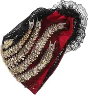 [CRILSTYLEO] Hat to Cover White Hair Womens Beanie Hats Cute Beanie Head Turbans for Women Cloth Red
