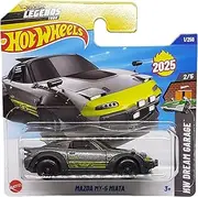 Hot Wheels - Mazda MX-5 Miata - HW Dream Garage 2/5 - HYW18 - Short Card - Grey Metallic - Legends Tour - Mattel 2025-1:64