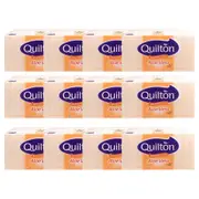 12x 95pc Quilton 3 Ply Facial Tissues Boxed 20x19.5cm Aloe Vera Soothing White