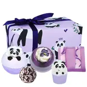 5pc Bomb Cosmetics Panda Yourself Bath Bomb/Soap Slice Gift Box Fizzies Set