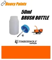 Timberwolf Wood Chipper Orange Paint Endurance Enamel 50ml Touch Up Brush Bottle