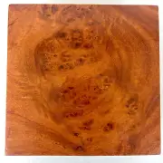 Amboyna Burl Wood Pen Blanks Knife Scales Turning Block 6 1/4" x 6" x 2 3/4"
