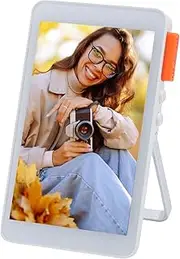 Magnetic Phone Selfie Screen, 1080P 4 Inch Phone Rear Camera Display with 4K 30fps Recording, Desktop Stand, Fashionable and Portable, for Vlog Live