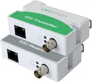 LINOVISION POE Over Coax EOC Converter IP Over Coax Max 3000ft Power and Data Transmission Over Regular RG59 Coaxial Cable for Upgrading Analog Surveillance System to IP Surveillance System