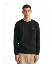 [Gant] Shield Crew Neck Sweatshirt in Black