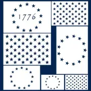 Koogel 7 Pcs Plastic Stencil Template, 3 Sizes Star Stencil