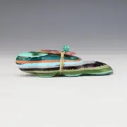 NATIVE AMERICAN ZUNI SURFITE BEAVER FETISH BY LELAND BOONE & DAPHNE QUAM
