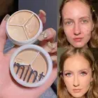 3 Colors Makeup Contour Face Cream Concealer Palette Professional for Acne +