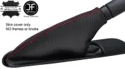 RED STITCH CARBON VINYL HANDBRAKE GAITER FOR BMW MINI COOPER R55 R56 R57 (for: Mini)