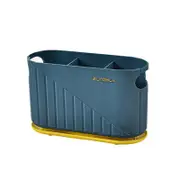 Catzon Kitchen Utensils Holder Multifunctional Draining Chopstick Cage-Blue