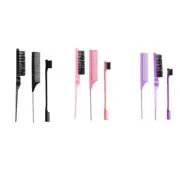 3Pcs Hair Styling Combs Set Teasing Hair Brush Tail Combs for Women