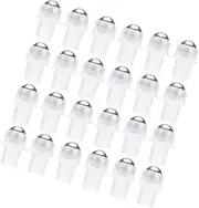 TOGEVAL 16 Tooth Roller Ball Bottles Essential Oil Roller Balls Perfume Roller Small Spray Bottle Rollers Travel Perfume Bottles Plastic Holder for Lip Oil