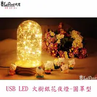 在飛比找momo購物網優惠-【LEPONT】USB LED 創意火樹銀花夜燈-圓罩型