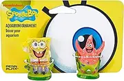 Penn Plax Spongebob and Patrick on Card Aquarium Ornament, Mini