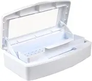 Pinkiou Nail Tools Steriliser Tray Manicure Disinfectant Box Plastic Steriliser Box for Beauty Salon Manicure Hair Tools