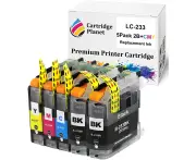 5 Pack (2BK,1C,1M,1Y) Compatible Ink for Brother LC-233 LC233 for Brother DCP J4120DW J562DW MFC J4620DW J480DW J5320DW J5720DW J680DW J880DW