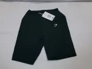 G173 GYMSHARK Crossover Shorts Darkest Teal Womens Size XS
