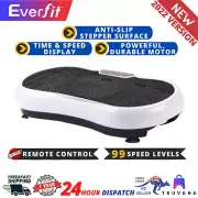 Vibrating Exercise Platform Everfit Body Shaper Fat Burning Machine Plate White