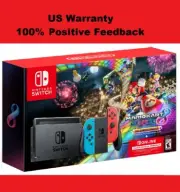 New Nintendo Switch Mario Kart 8 Deluxe Console Bundle+3m Membership FDX 2DAY!
