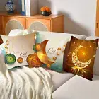 Pillowslip Washable Decorative Holiday Party Moon Star Printing Pillowslip