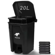 Dog Poop Trash Can Outside, 20L/5Gallon Pedal and Removable Inner Waste Bin, ...