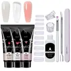 Poly Extension Gel Nail Kit With UV Led Lamp Builder Nail Gel Set Nail Tools