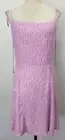GHANDA SIZE L WOMENS PURPLE SOPHIE FLORAL DRESS KNEE LENGTH STRAPS BRAND NEW