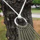 5# 2pcs Park Garden Tree Hanging Swing Chair Bed Braided Strap 2m Hammock Tied R