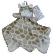 Oobles Giraffe Plush Security Blanket Lovey Baby Infant Rattle Toy NWT RARE