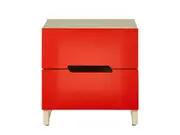 Bingo Bedside Table - Red