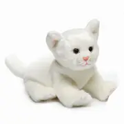 Demdaco White Cat Kitten Nat & Jules Animalcraft Plush Soft Toy