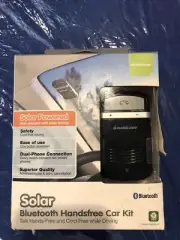 Brand New IOGEAR Solar Bluetooth Hands-Free Car Kit (GBHFK231) Black