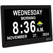 Dementia Clock for Seniors, Digital Clock with Date and Day of Week, Auto DST...