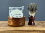 Badger Hair Shaving Brush Wood Mug Bowl Handmade Soap Shave Set Man Gift Holiday