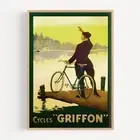 Cycles Griffon Thor Bicycle 1905 Retro Vintage Poster Print