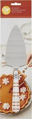 Wilton 191010229 Pastry pie cake Server, metal, plastic plaid handle handle NEW