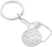 BELLIFFY Mini Paddles Keychain Stainless Steel Charm Stylish Sports Balls Ornament present for Players Fans Timeless Design Luxury Accessory Appeal for All Ages