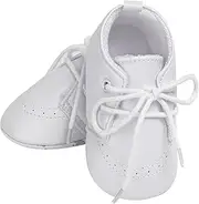 [Booulfi] Toddler Boy Shoes Newborn Infant Baby Walking Shoes for Boys Baby Booties White Boy Toddler Shoes