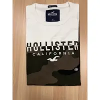 在飛比找蝦皮購物優惠-HOLLISTER CALIFORNIA 純棉白色迷彩短袖上