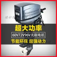 在飛比找蝦皮購物優惠-電動船外機船用推進器 60V72V96V大功率無刷電機馬達釣