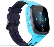 Kids Watch with GPS, Camera, and IP67 Water Proof, LT25 4G Smart Bluetooth Calling Video Watch for Boys and Girls with Built in Battery (Blue)