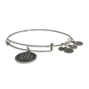 NEW Alex and Ani Initial Y Bracelet - Silver Toned Monogram Letter Adjust Fit
