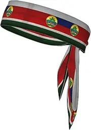 Flag of Hawaii American Sports Strap Double-Sided Headscarf Men's Bow Tie Sports Headscarf Running Yoga Exercise Headband