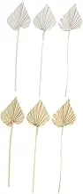 Alipis 2sets Natural Dried Palm Leaves for DIY Bouquet Arrangements for Festival Scene Decor and Wall Art Adorn Rustic Home Decoration with Chic Design 6pcs*2