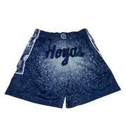 NWT Mitchell & Ness Georgetown Hoyas Spray Paint Swingman Short 1996 Blue Men XL