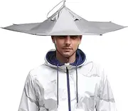 Umbrella Hat, Sun Rain Cap Colorful Folding Headwear 23"for Party, Outdoor, Fishing，Hunting and Gardening, UV Protection