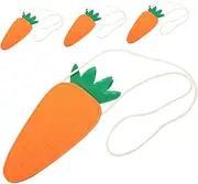 WHAMVOX Little Girls Easter Carrot Purse Set Fashionable Kids Bag for School Fun Unique Easter Present