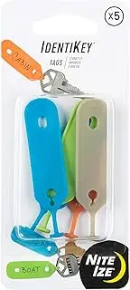 Nite Ize IdentiKey Tags, Quickly Identify Keys with Colorful, Durable Write-On Key Flags
